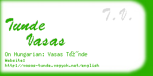 tunde vasas business card